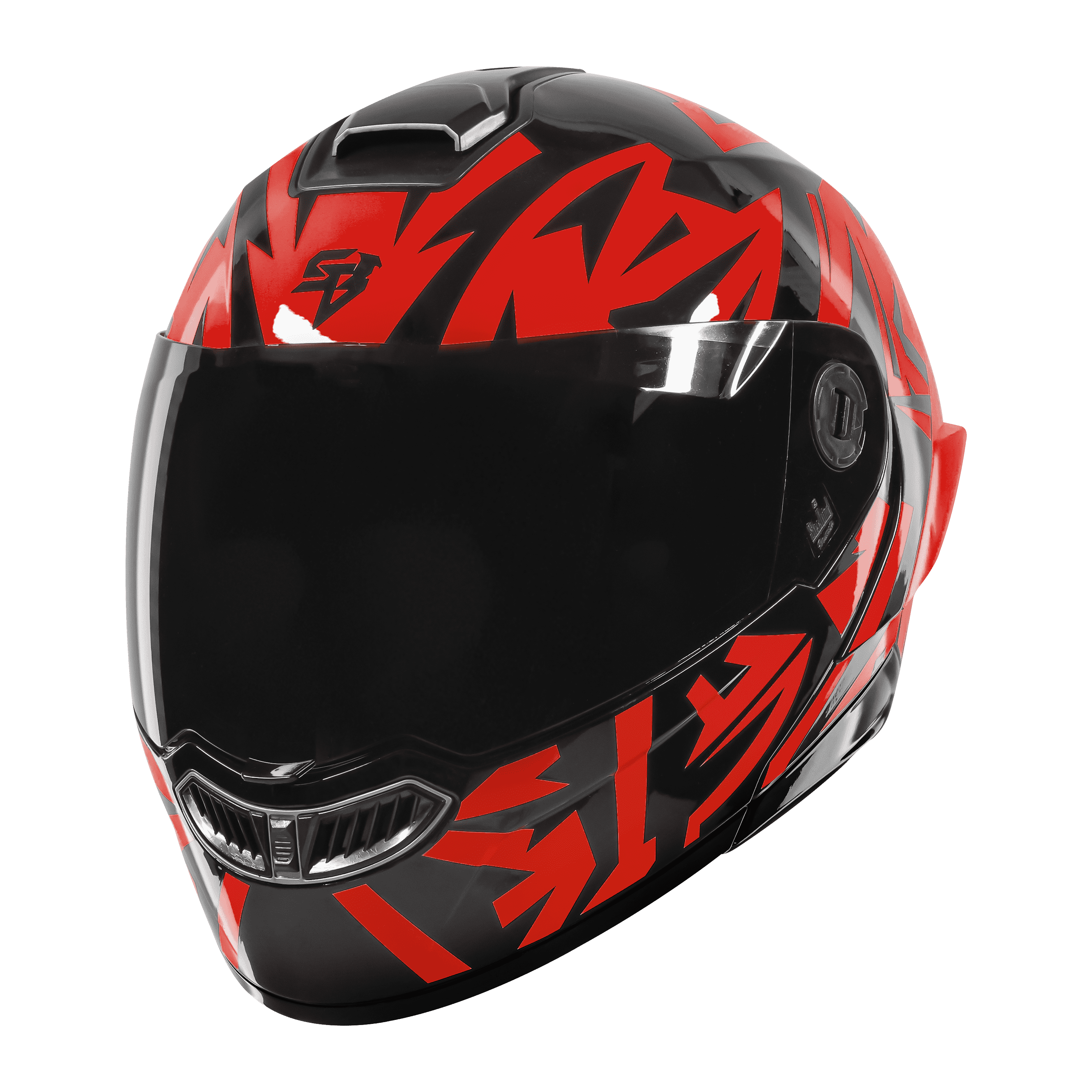 SBA-8 ISS WARRIOR GLOSSY BLACK WITH RED